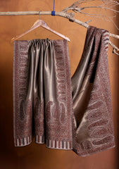 Pashmina Zari Jamawar Shawl D#02 - Brown