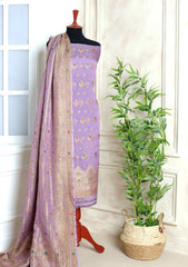Formals - Fancy Closet - 2 pcs Suit - Chiffon Jamawar D#01 Purple