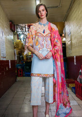 Lawn - Mushq - Hemline - La Dolce - Prints Vol-2 - HUN25#3B - WATER LILY