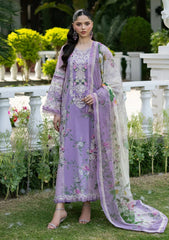 Lawn - Elaf Premium - Signature Embroidered 26 - Vol II - ESG#01B - BIANCA