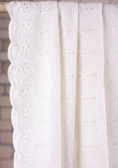 Embroidered Lawn Summer Shawl D#38 - White