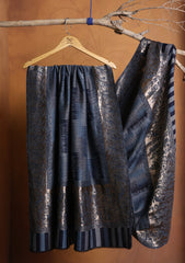 Pashmina Zari Jamawar Shawl D#23 - N Blue