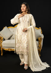 Formals - Zainab Fazlani - Soiree Chiffon 25 - Ivory Serenade