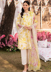 Lawn Collection - Cross Stitch - Eid Lawn - CEL24#05 - IVORY GARLAND