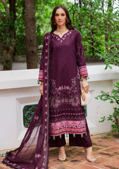 Winter - Marjjan - Bella 25 - Embroidered Karandi - MWK#42 B - MAGENTA