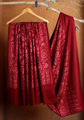 Pashmina Ari Work Jaaldar Shawl D#37 - Maroon