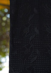 Swiss Lawn Emb Shawl D - 27 - Black