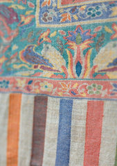 Pashmina Kani Jamawer Shawl D - 152 - Fawn