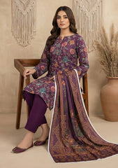 Winter - Rubaaiyat - D Prints - Marina 26 - Wool Shawl - RPM#14 - D Magenta