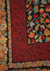 Pashmina Jamawar Shawl D - 51 - Black