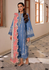 Winter Collection - Crimson - Aaleen - Winter Unstitched 24 - Modern Memsaab