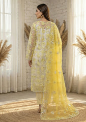 Formals - Riwaj - Fancy Net - 2 Pcs Suit - D#01 - Yellow