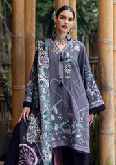 Winter - Mushq - Hemline - Symphony - Karandi Edit 25 - HUN#205 - Silver Mist