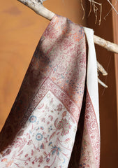 Pashmina Zari Jamawar Shawl D#68 - Off White