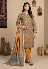 Winter - Rubaaiyat - D Prints - Marina 26 - Wool Shawl - RPM#13 - Mustard