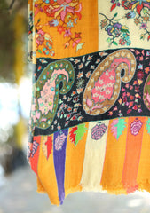 Pashmina Kaani Work Shawl D - 10 - Multi