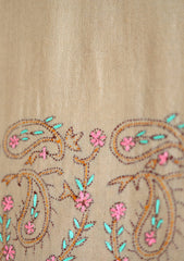 Pashmina Wool Needle Work Shawl D - 31 - Skin