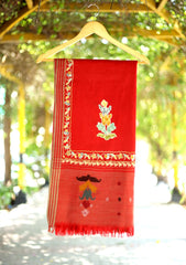 Wool Jamawar Shawl D - 02 - Maroon