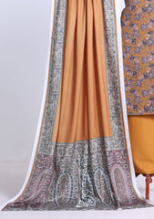 Winter - Rubaaiyat - D Prints - Marina 26 - Wool Shawl - RPM#13 - Mustard
