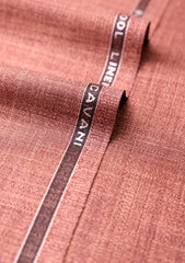 Cavani Bamboo Wool Linen Superior Suiting Texture - Carrot