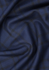 Dormeuil Microns Super 160's Wool Fabric - Blue
