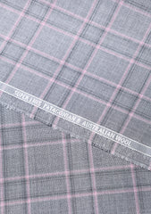 Dormeuil Echo Super 130's Wool Fabric - P Grey