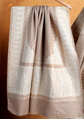 Pashmina Zari Jamawar Shawl D#80 - Skin
