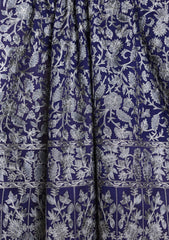 Pashmina Ari Work Jaaldar Scarf D#07 - N Blue