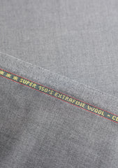 Loro Piana Super 150's Wool Fabric - Grey