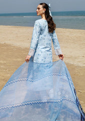 Lawn - Farasha - Aurea - Eid Summer 25 - Moonlit Blue