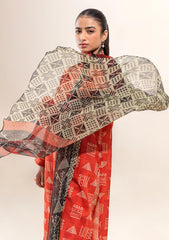 Lawn - Beechtree - Summer Unstitched - BT1S24U74 - Tangerine Fun