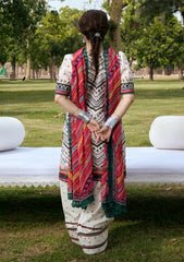 Lawn - Kahf Premium - Aangan Chiffon Prints 26 - KPS#02B - MEHRUBA