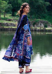 Lawn - Roheenaz - Garden Veil - Printed 25 - RGV#06-A - Blackberry Frost