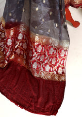 Formals - Fancy Closet - 2 pcs Suit - Chiffon Jamawar D#76 Maroon