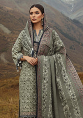 Winter - Riwaj - Printed Marina - 3 Pcs - Wool Shawl 25 - D#57