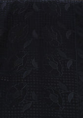 Swiss Lawn Emb Shawl D - 27 - Black