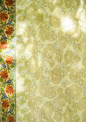 Digital Printed Lawn Shawl Qalamkar Patch D - 03 - M Pista