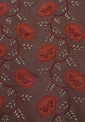 Swiss Lawn Emb Shawl D - 23 - Ch Brown