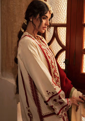 Winter Collection - Crimson - Aaleen - Winter Unstitched 24 - Musafir