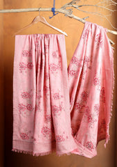 Karandi Embroidered Shawl D#05 - Pink