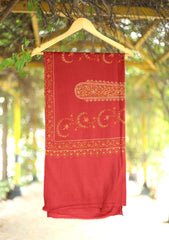 Pashmina Kashmiri Jaaldar Shawl D - 34 - Maroon
