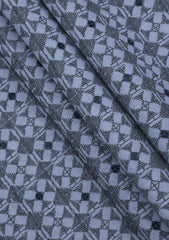 Elite Men Embroidered Sequence Viscose Fabric - B White