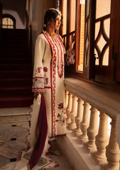 Winter Collection - Crimson - Aaleen - Winter Unstitched 24 - Musafir