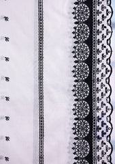 Embroidered Lawn Summer Shawl D#43 - White