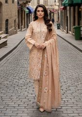 Winter - Riwaj - Printed Marina - 3 Pcs - Wool Shawl 25 - D#69