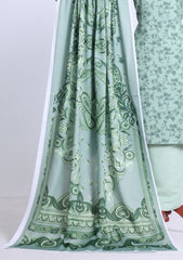 Winter - Rubaaiyat - D Prints - Marina 26 - Wool Shawl - RPM#12 - Green