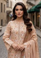 Winter - Riwaj - Printed Marina - 3 Pcs - Wool Shawl 25 - D#69