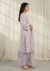 Lawn - Rubaaiyat - Chikankari 26 - Silk Dupatta - D#02 - L Pink