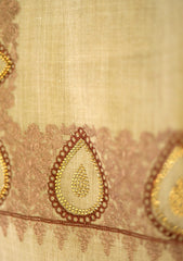 Wool Ari Work Shawl D - 01 - L Brown