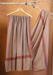 Pashmina Kashmiri Border Shawl D#174 - Skin